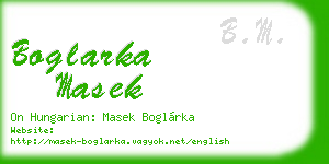 boglarka masek business card